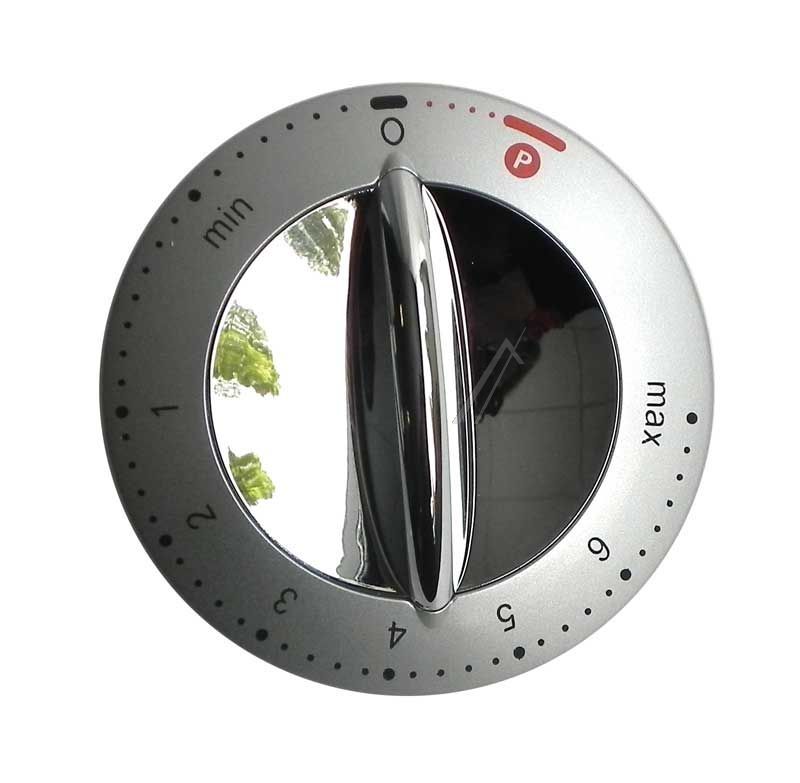 Bedienteil Knebel Einsatz für Küchenmaschine Delonghi KW710436 silber/chrom