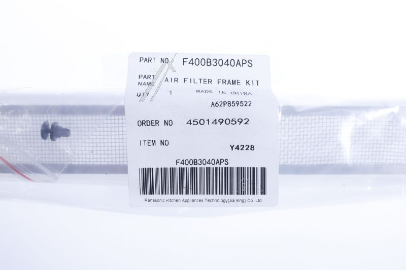 Panasonic Mikrowelle Luftfilterrahmen-Kit F400B3040APS Gehäuseteil
