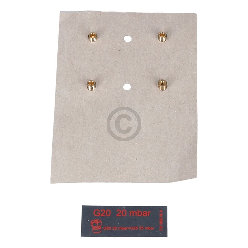 Düsensatz für Brenner Kochstellen beko 4431900070 G20-10 in Gaskochmulde Gasherd 4Stk