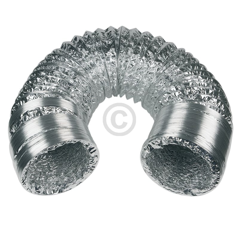 Abluftschlauch 125er Rundsystem 5m Aluminium schwer u.a. für Dunstabzugshaube