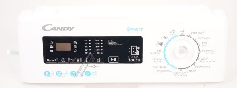 Bedienfeld CSTGC 48TE/1-84 für Waschmaschine Candy Hoover 43037340 Steuerung Blende