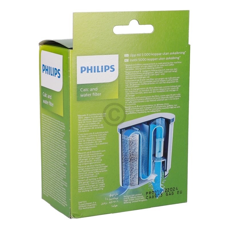 Wasserfilter für Philips Kaffeemaschine 421945062931 V6