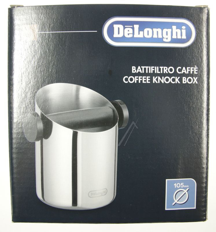 Abklopfbehälter für DeLonghi Kaffeemaschine 5513282191 Edelstahl 105mm
