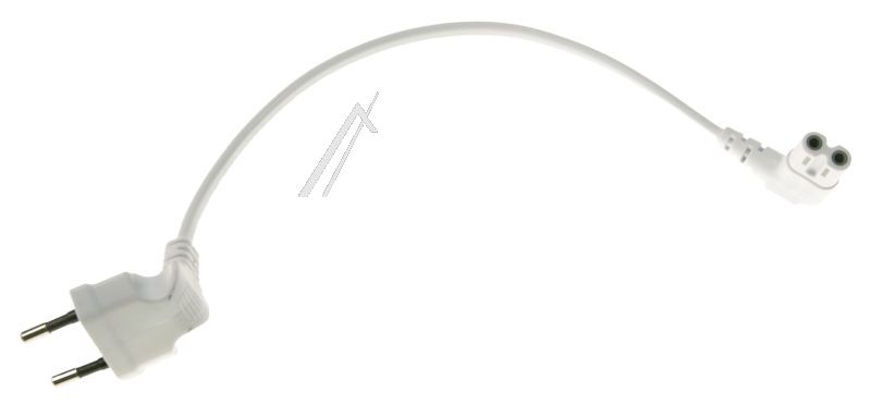 Kurzes weißes Winkelstecker-Netzkabel für E-Scooter Com