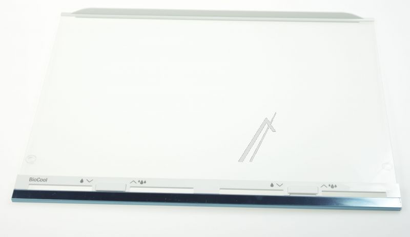 Glasplatte mit BioCoolSchiene für Liebherr Kühlschrank 727627400 Gemüsefach