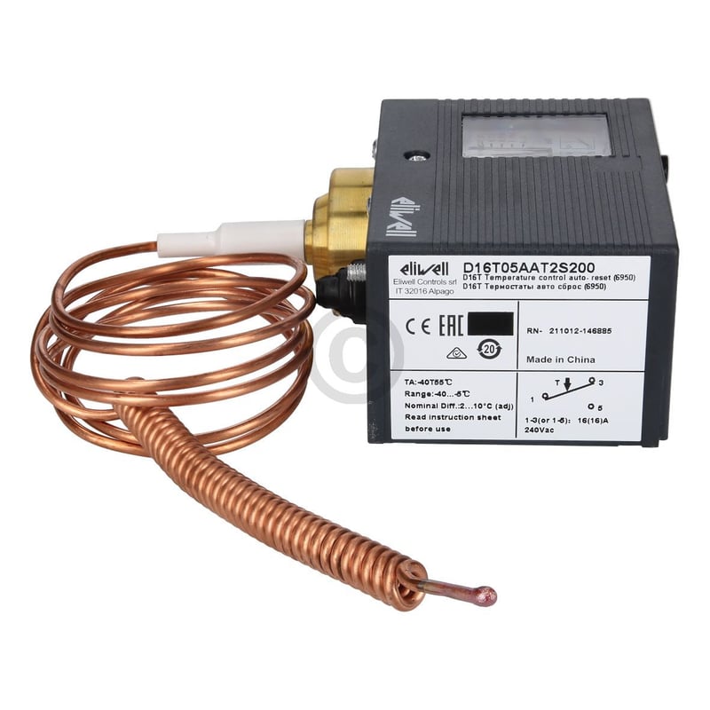 Raumthermostat Eliwell D16T05AAT2S200 für Raumtemperatur und gewerbliche Kühlung
