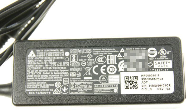 Acer Notebook Netzteil 45W 19V - Laptop Stromversorgung