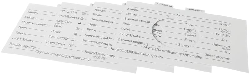 Waschmaschinen-Blendeneinlage BSH-Gruppe 12011387 Türdichtung, weiß