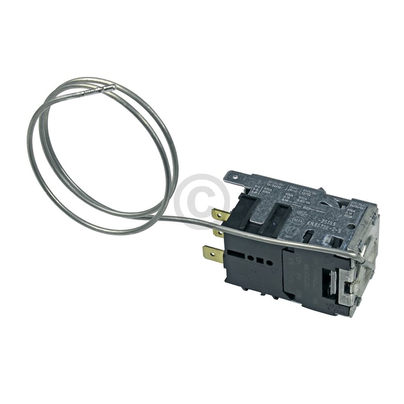 Thermostat 077B6699 Danfoss 450mm Kapillarrohr 3x4,8mm/1x6,3mm AMP BOSCH 00170219 für Kühlschrank