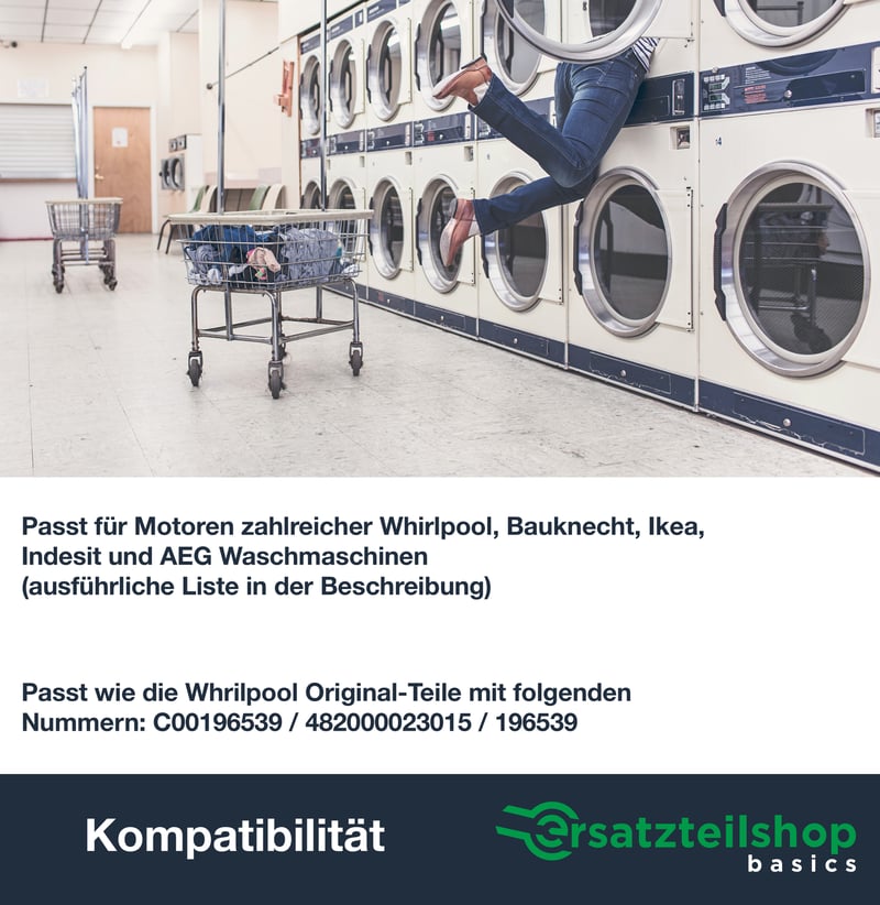 Motorkohlen [2er Set] für Waschmaschinen/Trockner von Whirlpool, Bauknecht wie 481281718952