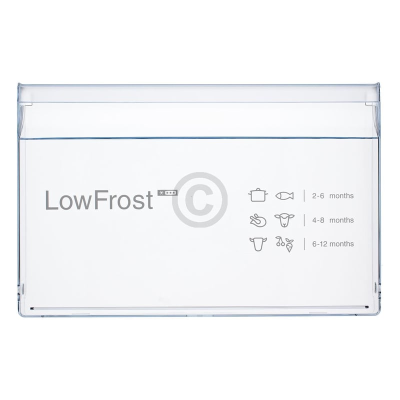 Schubladenblende für bigBox Gefriergutbehälter SIEMENS 11013058 in Gefrierschrank KühlGefrierKombination