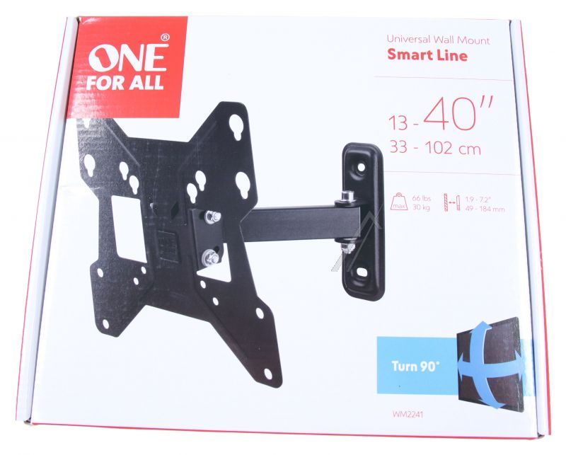 Smart-Line WM2241 Wandhalterung für Fernseher One For All Neig- und schwenkbar