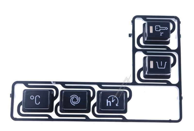 Tastenfeld für Kühlschrank Whirlpool 488000644180 schwarz, Vorwäsche
