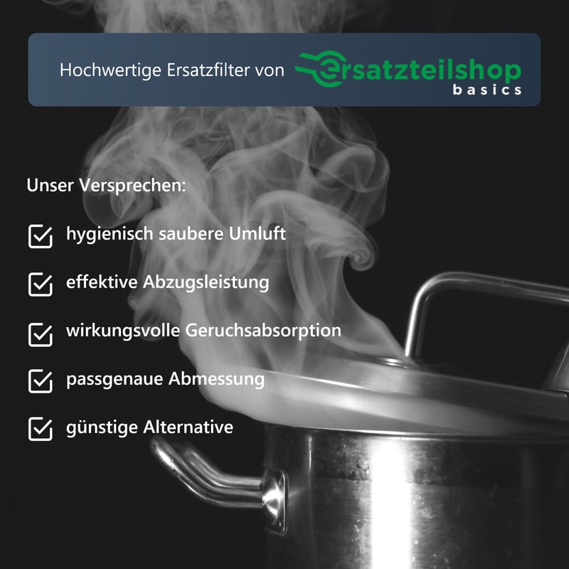 Premium Aktivkohlefilter - passend wie BSH 296178 Siemens LZ34501 Bosch DHZ3400/5/6 00296178