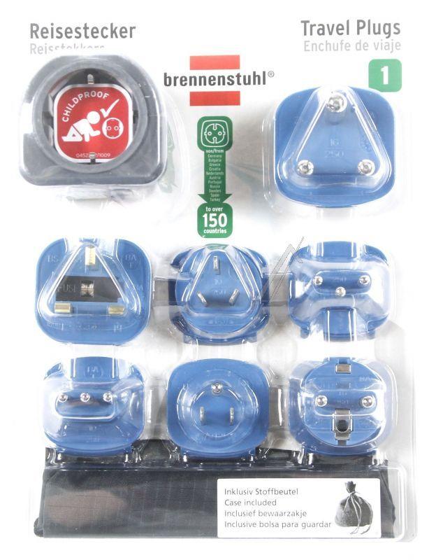 Reisestecker-Set mit 10A Sicherung Brennenstuhl 1508160 für EGRET E-Scooter Gehäuse