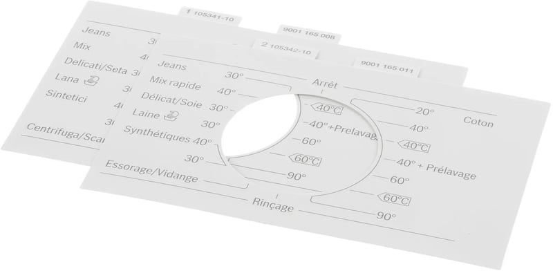 Blendeneinlage für Waschmaschine Bosch 12012052 Türdichtung, Weiß