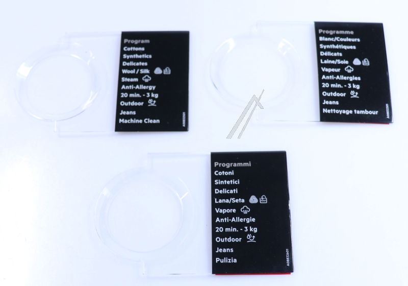 Waschmaschinenblende AEG 140062661065 Selbstklebend, Knebel