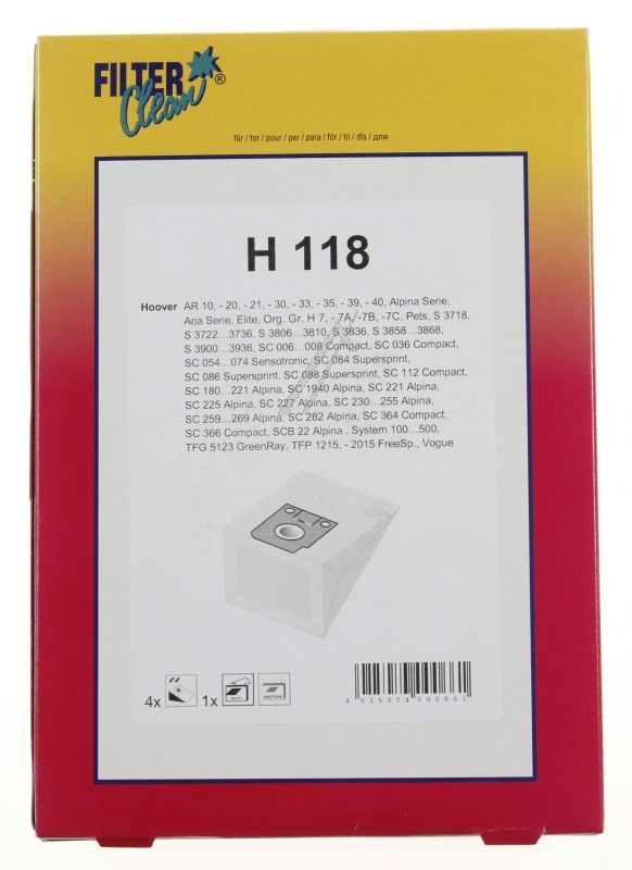 Filterclean Staubsaugerbeutel 000092K 6er-Pack