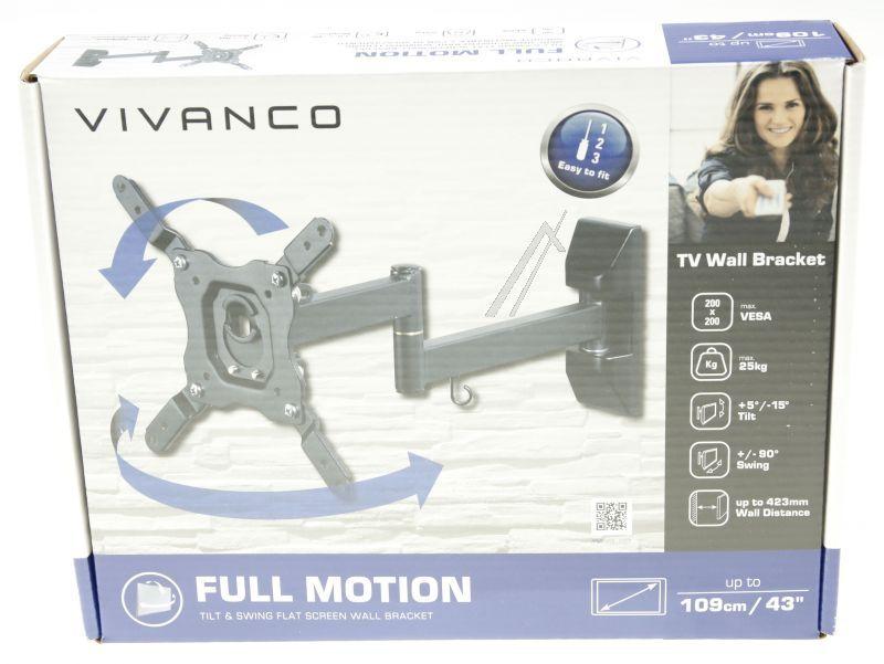 BFMO6020 TV-Halterung für Fernsehen & Telefonie Vivanco 37979 Vollbeweglich, VESA 200, 25 kg