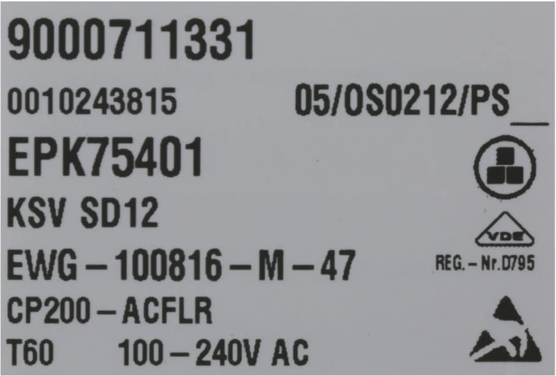 Steuerungsmodul programmiert 00758161