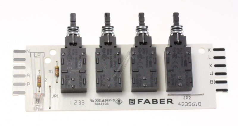 Druckschalterplatine für Dunstabzugshaube Küppersbusch 566532 Steuerung Modul