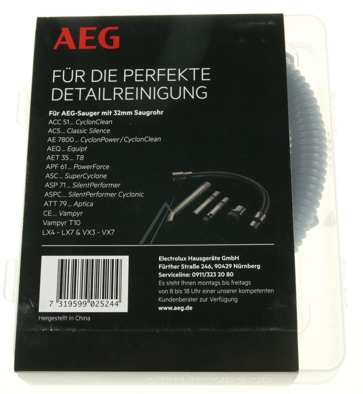 Düsenset MicroKit AEG AKIT05 9001683367 für 32mm RohrØ Bodenstaubsauger