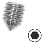 Kühlschrank-Schraube Bosch 00165844 Edelstahl M3x4