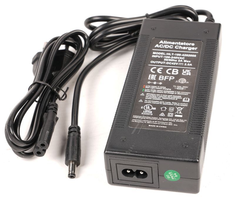 Ladegerät 42V 2A EU-Stecker Aprilia APTU_13 HLT-180-4202000 für Tuareg E-Scooter