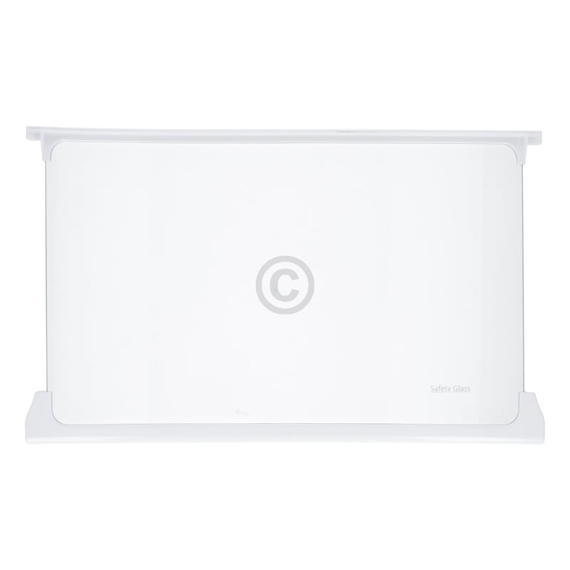 Glasplatte für oben mitte Kühlteil beko 4659370100 mit Leisten in KühlGefrierKombination Kühlschrank