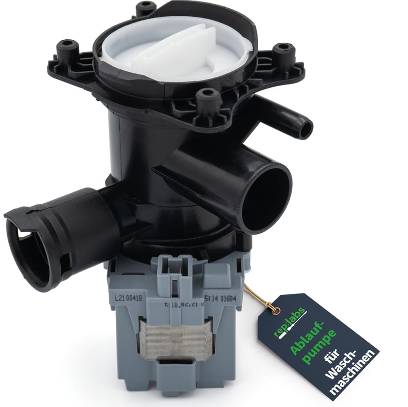 Ablaufpumpe - AT Ablaufpumpe wie Bosch 00145777 Copreci mit Pumpenkopf und Sieb für Waschmaschine