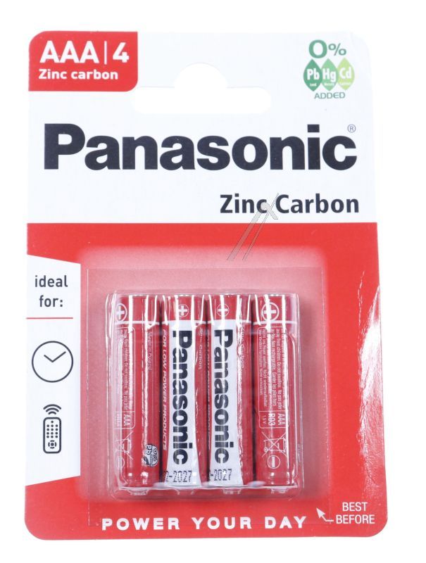 Panasonic AAA-Batterien R03RZ4BP für Staubsauger 4er Blister