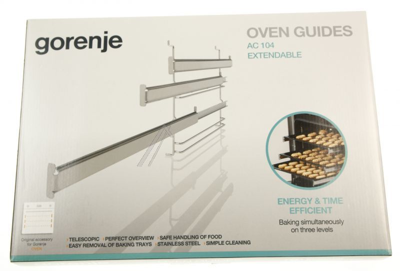 Teleskopauszug für Ofen Hisense/Gorenje 640249 Teilauszug 3-fach AC104