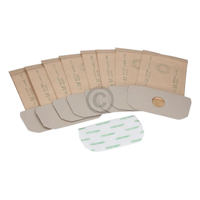 Filterbeutel BHZ23AF TypM BOSCH 00460446 für Staubsauger 8Stk