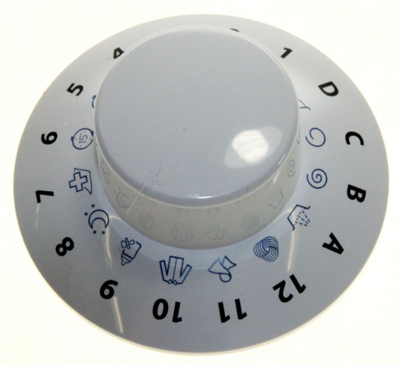 Timer-Drehknopf für Whirlpool Waschmaschine 482000030860 weiß