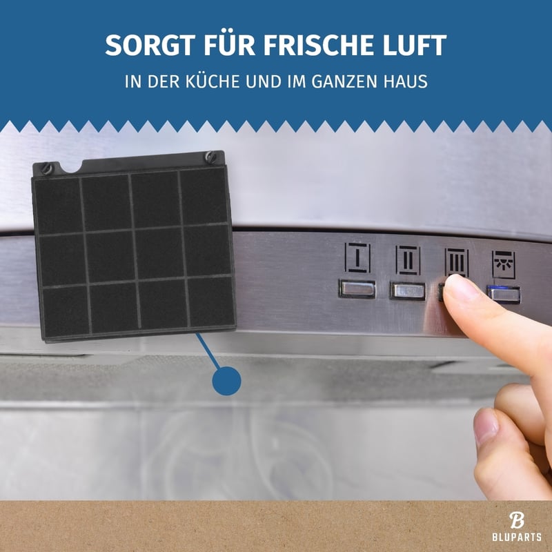 Kohlefilter passend für Whirlpool 484000008575 CHF15/1 type15 BLUPARTS