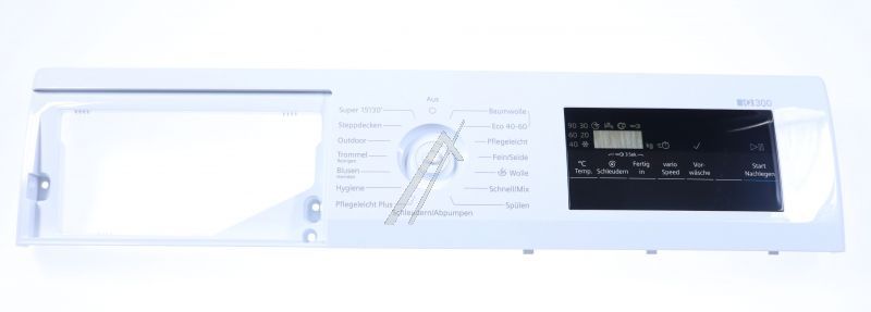 Bedienblende für Waschmaschine Bosch Siemens 11052782 Frontblende, weiß