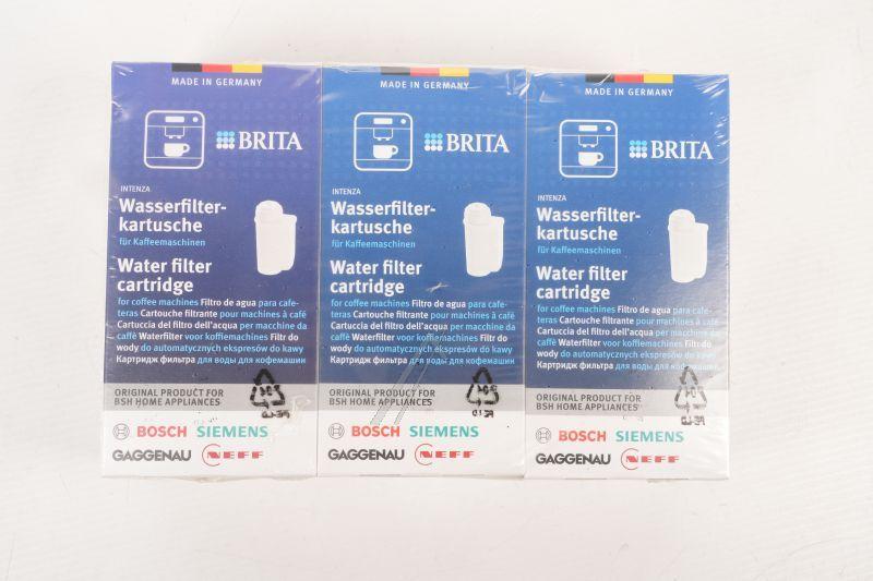 Wasserfilter Brita Intenza für Kaffeevollautomat Bosch Siemens 17008836 3er-Pack, Kalkschutz