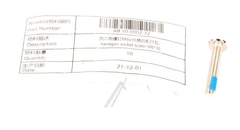 Service-Kit Innensechskantschraube M6x35 Segway-Ninebot AB.50.0002.32 für E-Scooter MAX G30 F20D F65