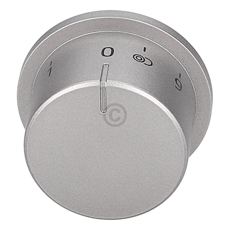 Drehgriff-Kochstelle Mit Zonenzuschaltungrund, feststehend, Edelstahl,