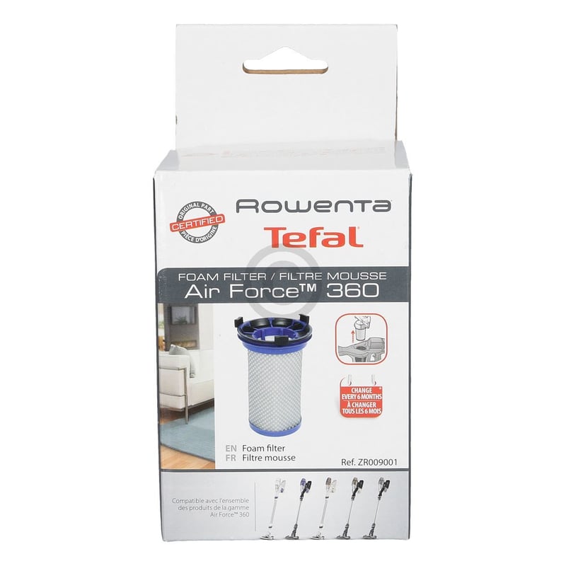 Motorschutzfilter Rowenta ZR-009001 für Stielstaubsauger Akkusauger
