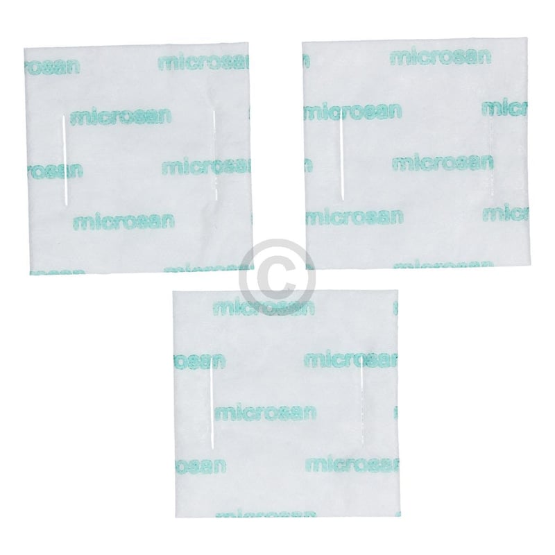 Motorschutzfilter SIEMENS 00054781 83x83mm für Bodenstaubsauger 3Stk