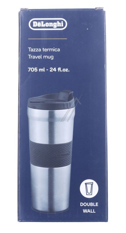 Reisebecher für DeLonghi Kaffeemaschine AS00006840 Edelstahl, 705ml
