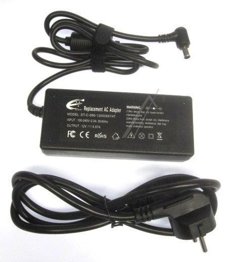 Netzteil für Fernsehen & Telefonie Classic NTLCD12V80W64N Hohlstecker, 12V
