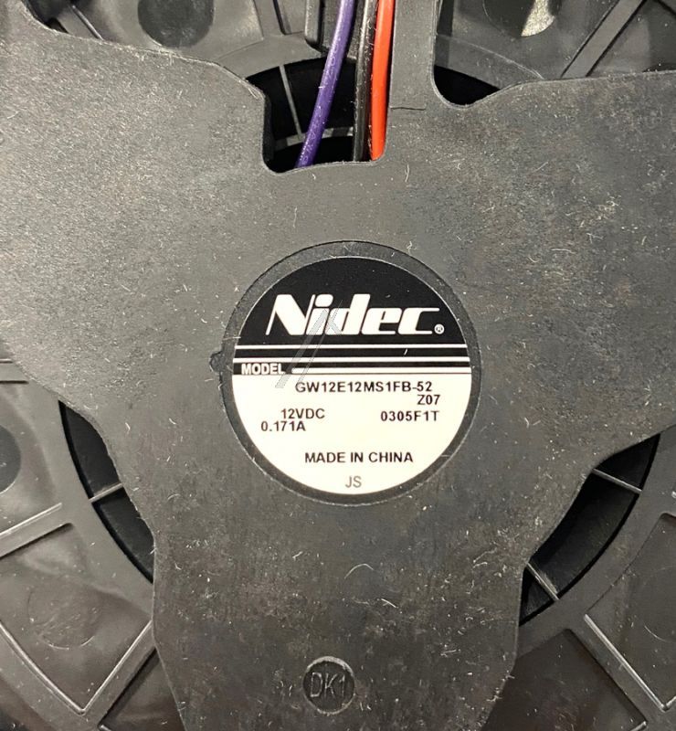 Nidec-Lüfter für Hisense/Gorenje Kühlschrank 799030 12V