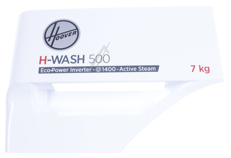 Waschmittelkastenblende für Waschmaschine Candy Hoover 70009291 Abdeckung Spülfach