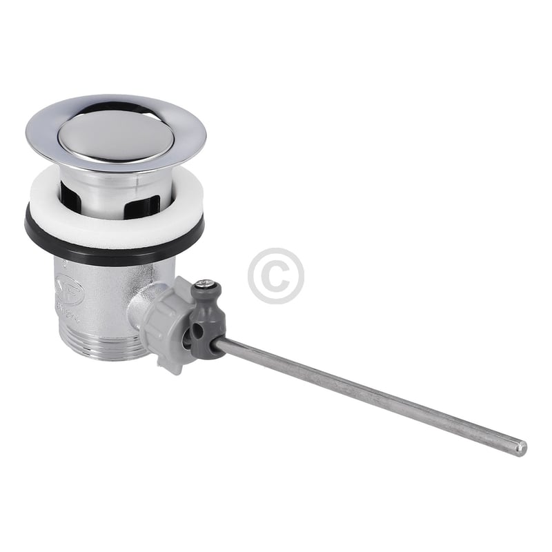 Ablaufgarnitur 1 1/4" mit Exzenter und Stopfen chrom BLUPARTS für Waschbecken