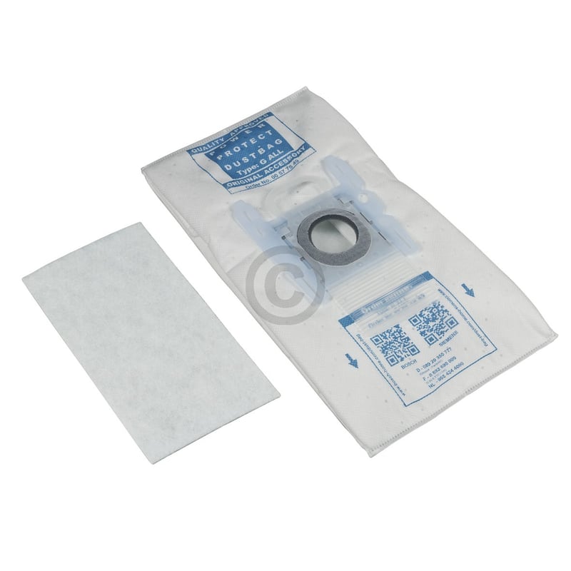 Filterbeutel BOSCH 00577549 Typ G ALL plus BBZ51FGALL für Bodenstaubsauger 5Stk