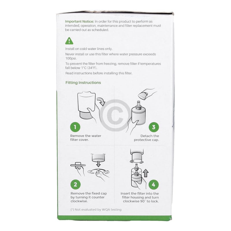 Wasserfilter intern wie SAMSUNG DA29-00003A für KühlGefrierKombination SideBySide