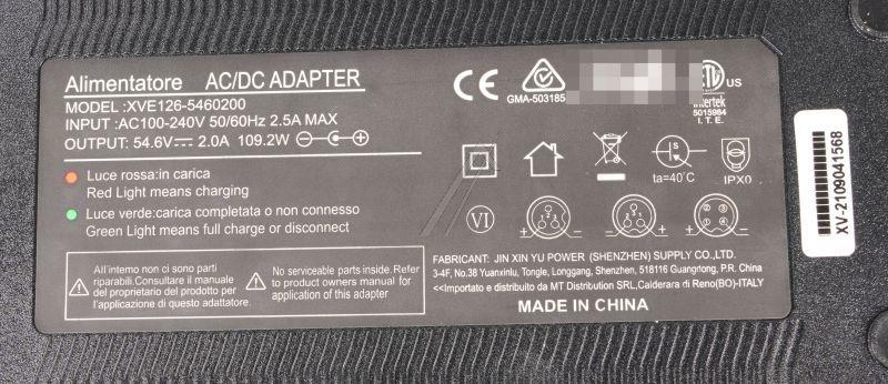 Ladegerät 48V Ducati Scrambler Cross-E Sport SCCR-SP-001 für E-Scooter