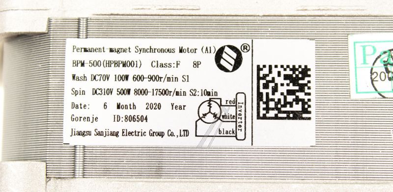 Motor für Waschmaschine Hisense/Gorenje 806504 Antrieb